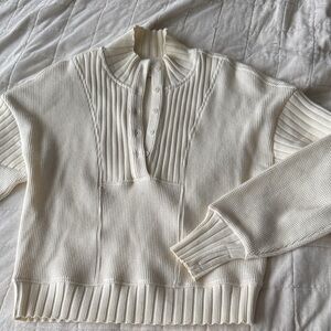 Sundays Cream Cowl Neck Sweater